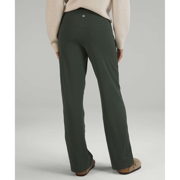 Lululemon Align Wide Leg High-Rise Pant 31" Size 4 Smoked Spruce Olive Green - Picture 2 of 12